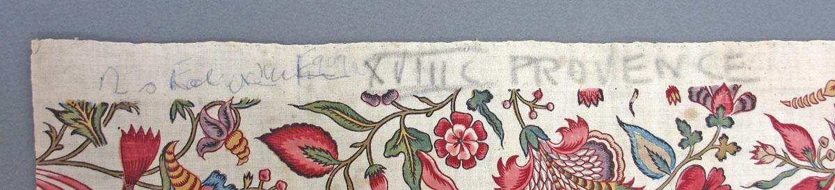 1961.0026.002 Textile, printed inscription 1