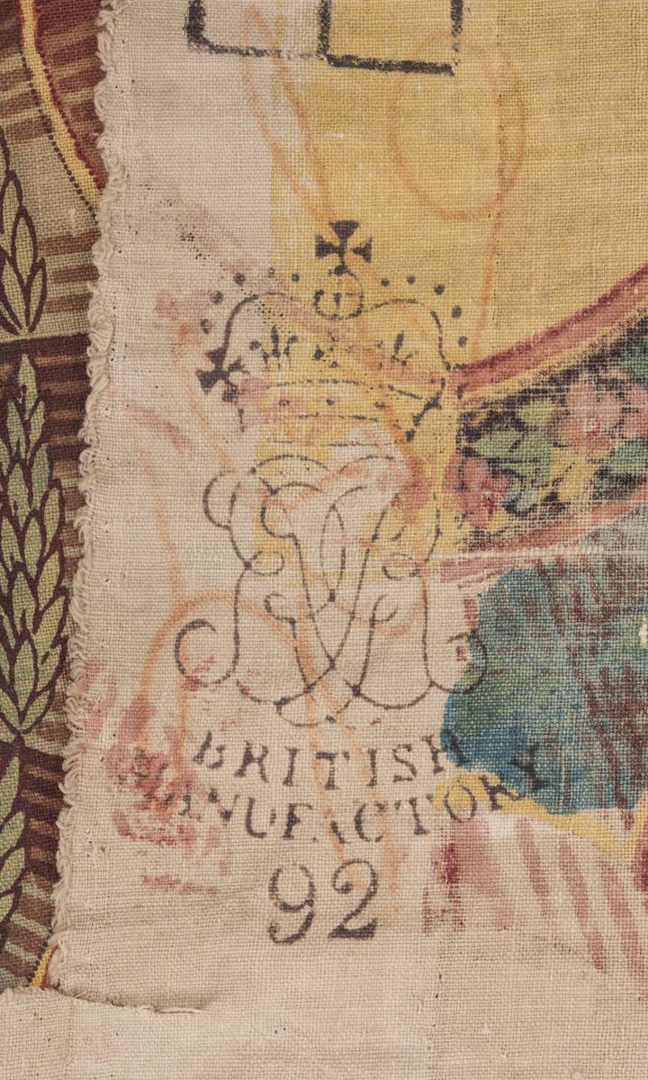 1960.0009 F Textile, printed, detail 7