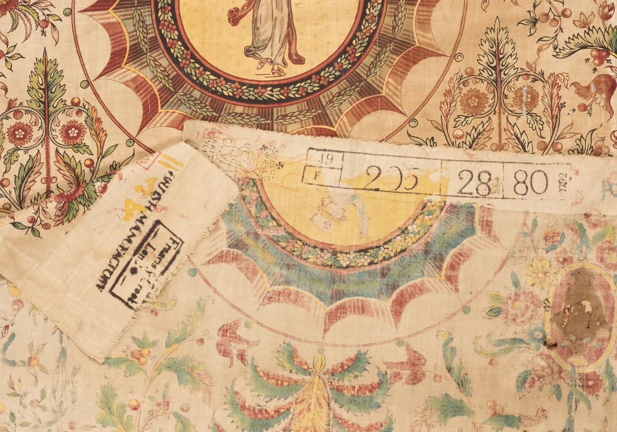 1960.0009 F Textile, printed, detail 4