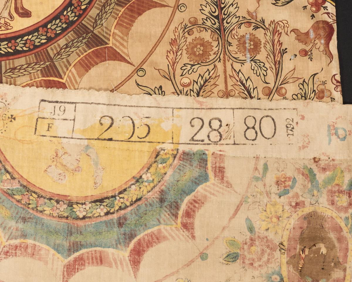 1960.0009 F Textile, printed, detail 5