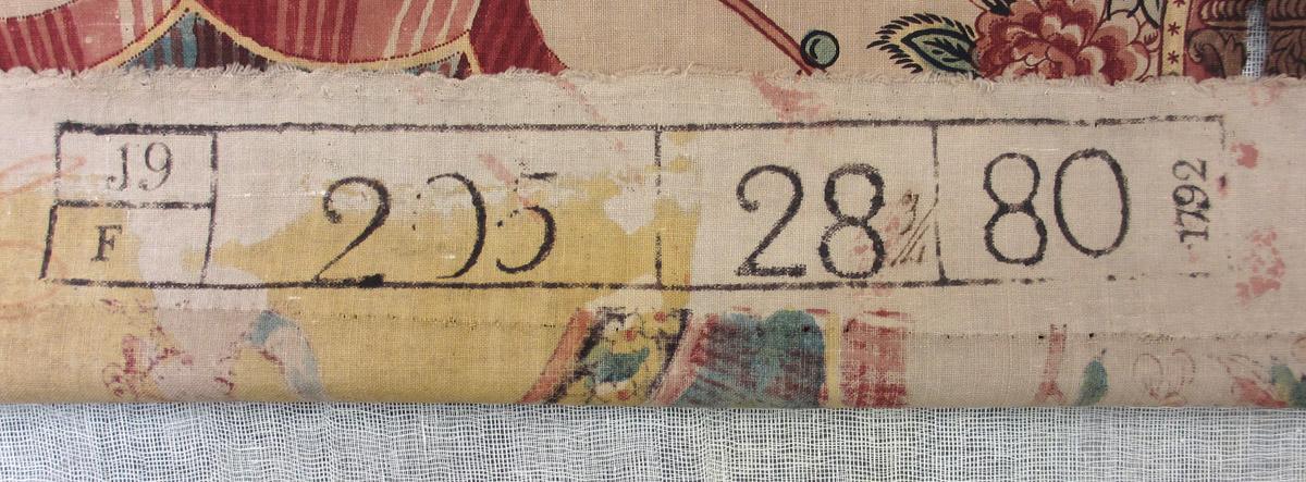 1960.0009 F Textile, printed inscription 4
