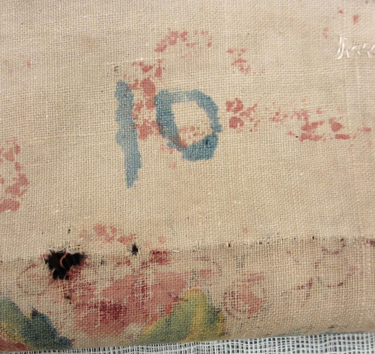 1960.0009 F Textile, printed inscription 5