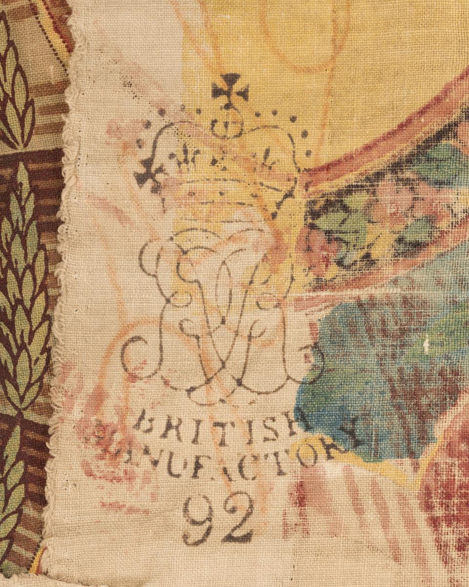 1960.0009 F Textile, printed, detail 6