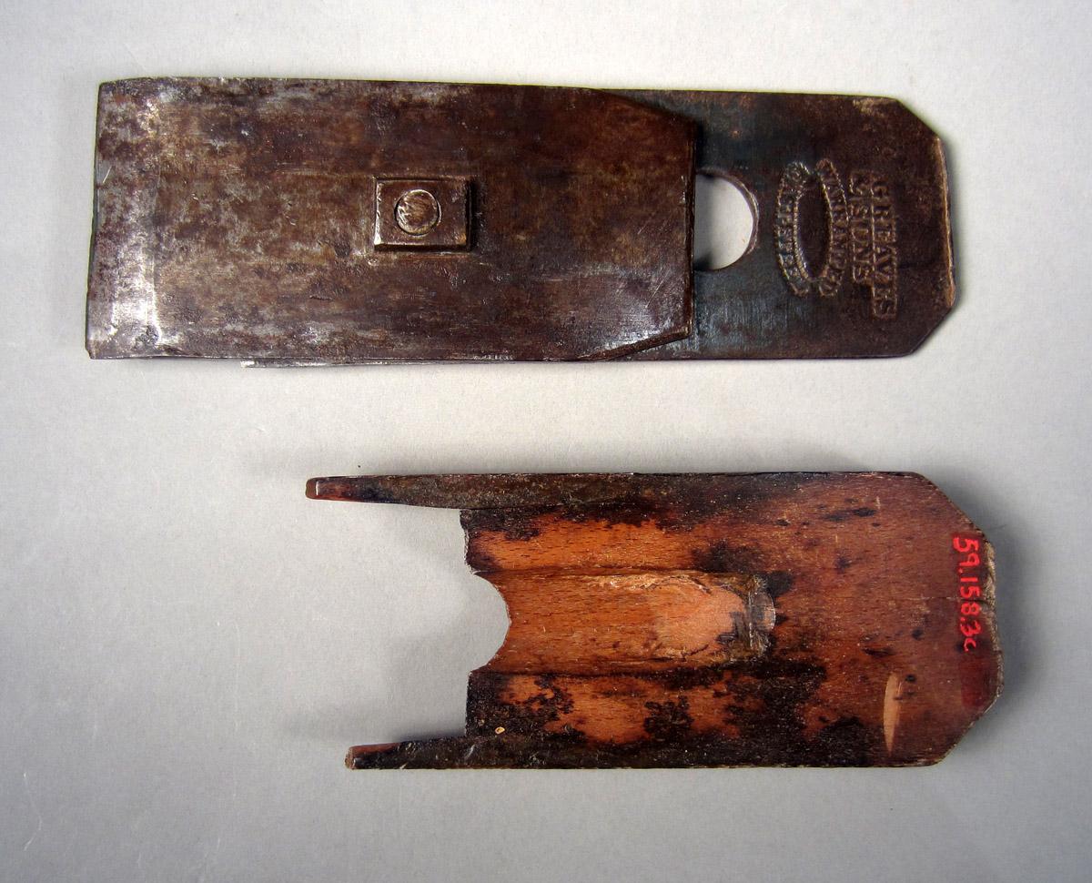 1959.0158.003 B-C Panel plane, Wedge iron view 2