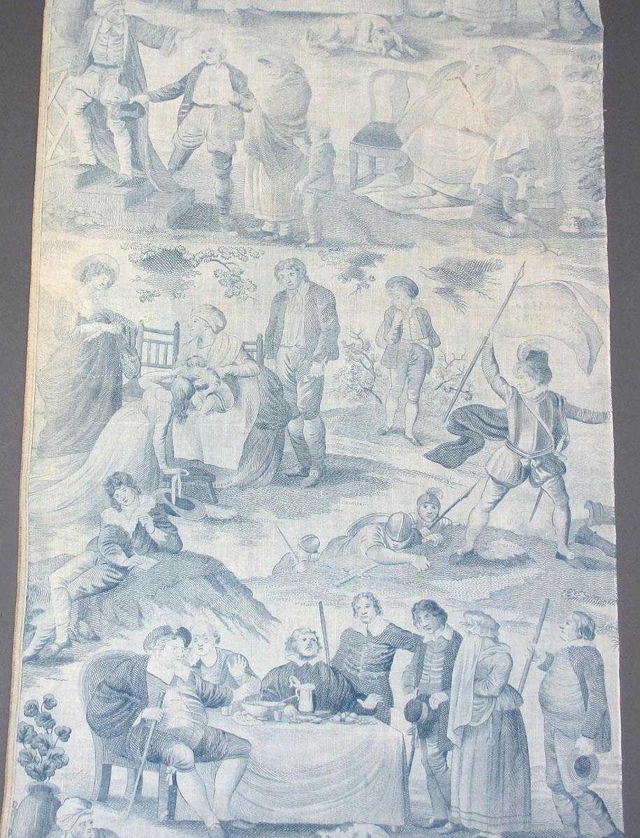 T2150 Textile, printed partial design repeat