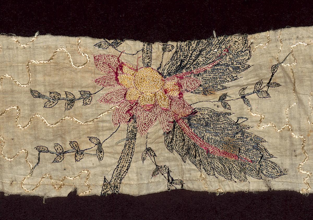 1969.1245 B Textile Fragment, Verso Detail