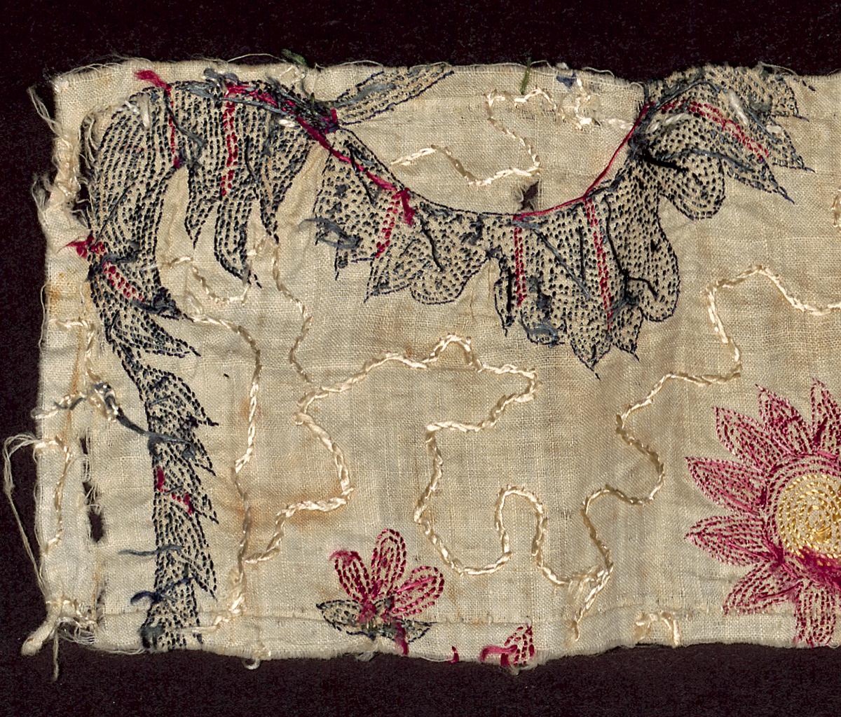 1969.1245 B Textile Fragment, Verso Detail 3