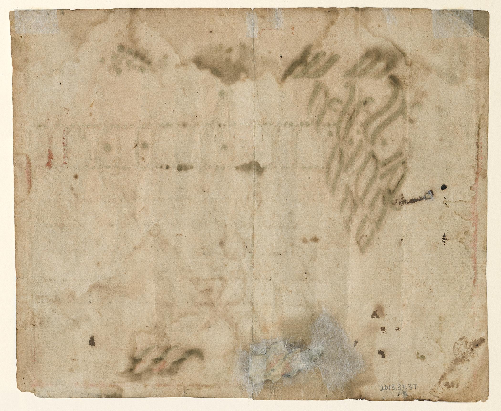 2013.0031.037 Fraktur, view 2, reverse