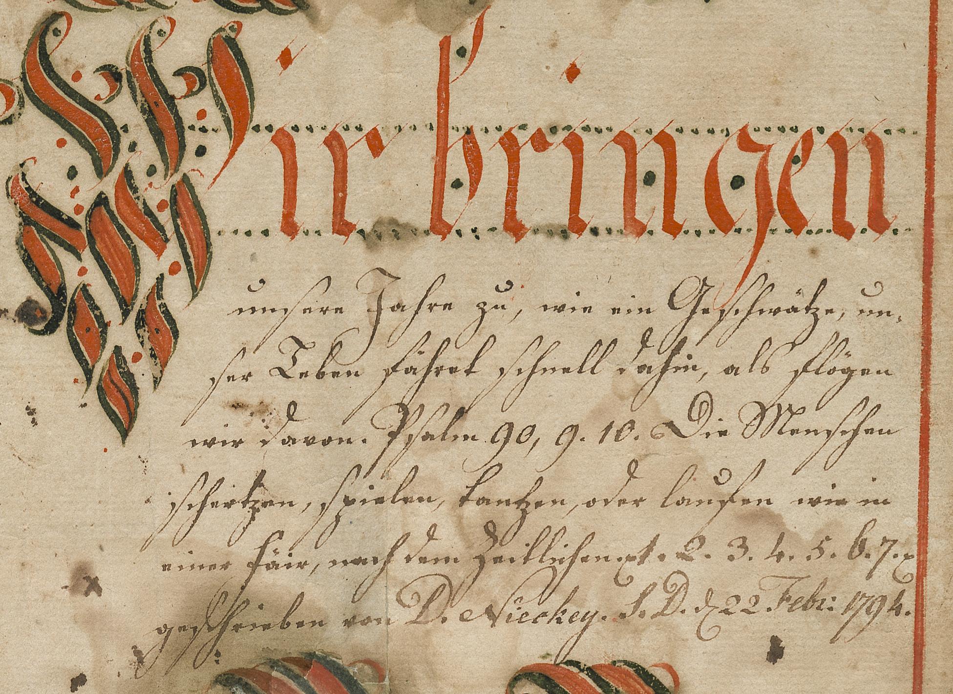 2013.0031.037 Fraktur, detail 1