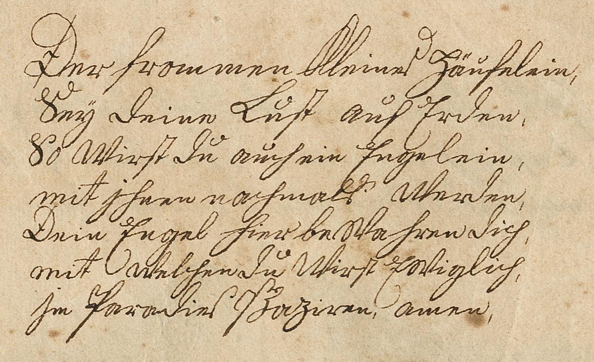 2013.0031.039 Fraktur, detail 2, reverse