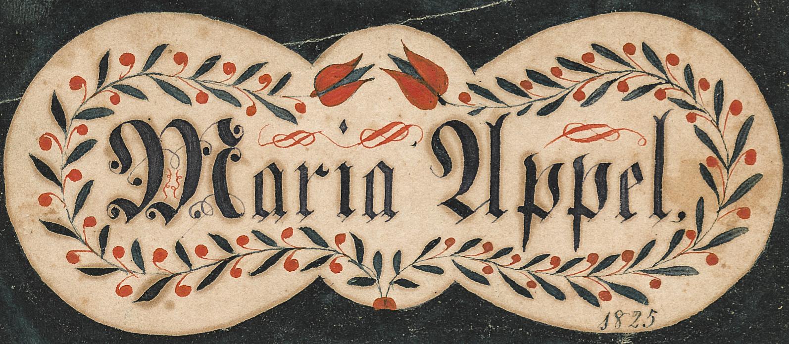 2013.0031.043.002 Fraktur, detail 1