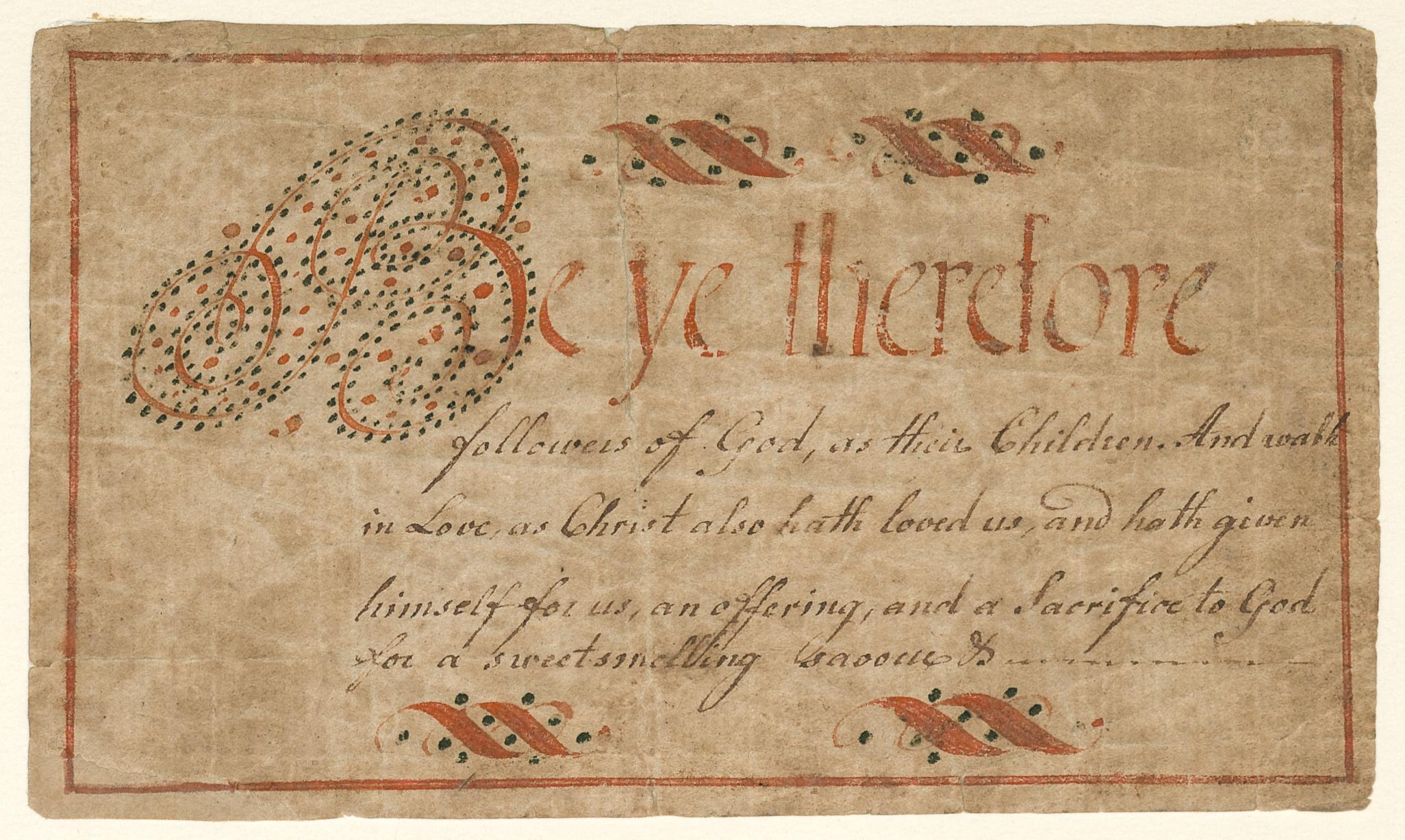 2013.0031.054 Fraktur, view 1
