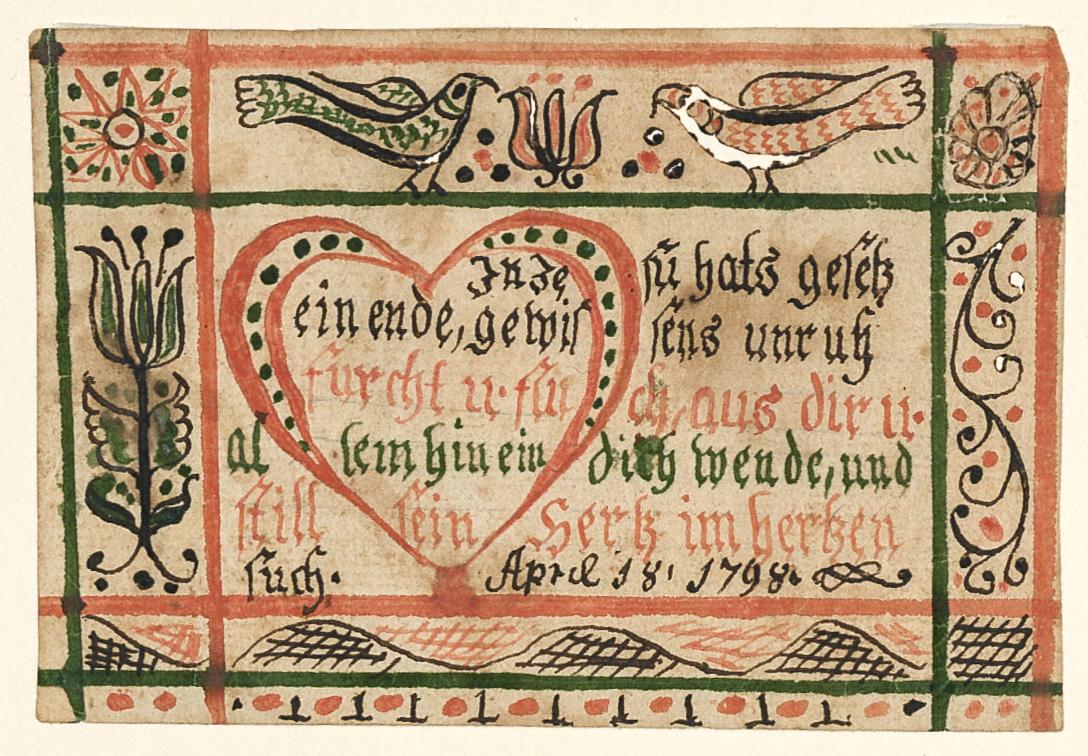 2013.0031.061 Fraktur, view 1