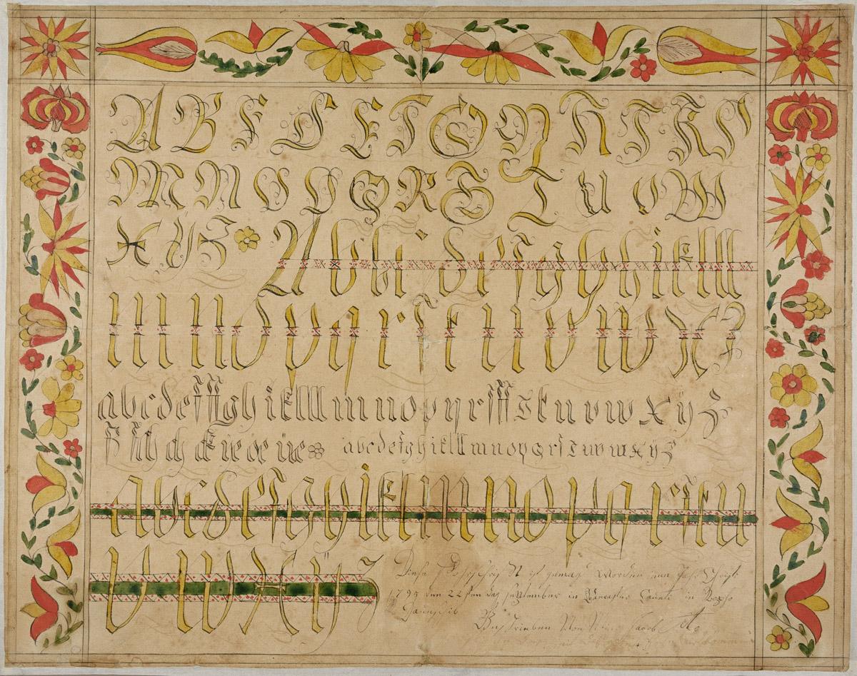 2013.0031.069 A Fraktur, view 1