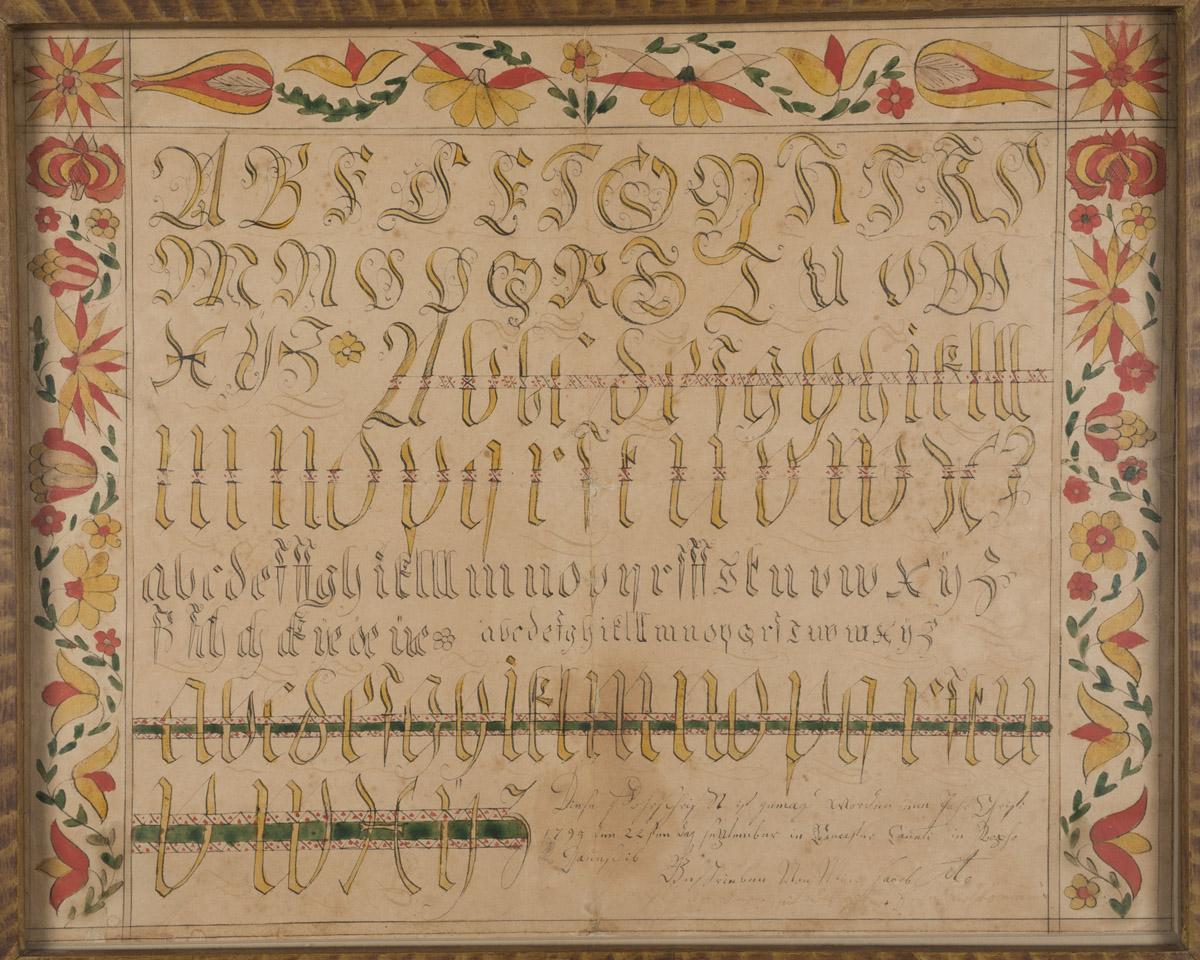 2013.0031.069 A Fraktur, view 2