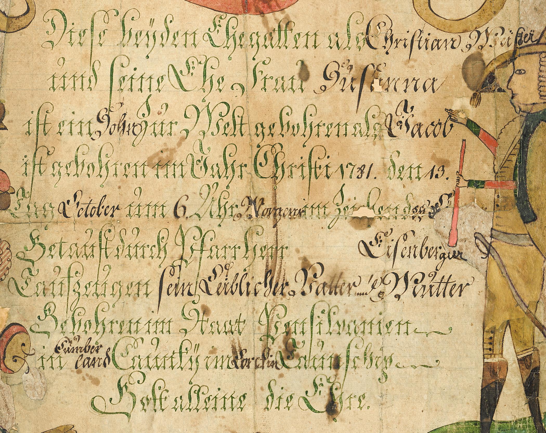 2013.0031.072 Fraktur, detail 1
