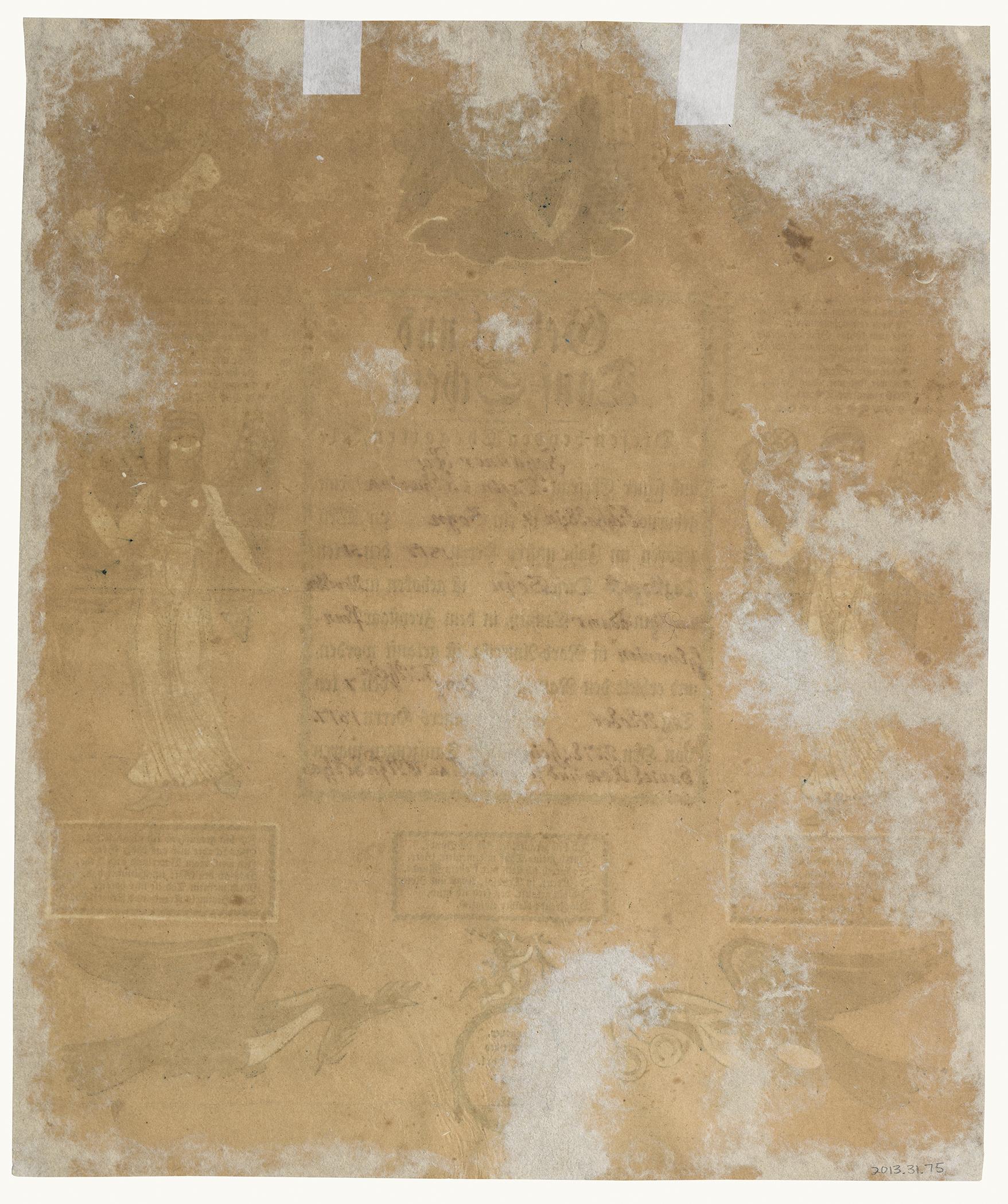 2013.0031.075 Fraktur, view 2, reverse