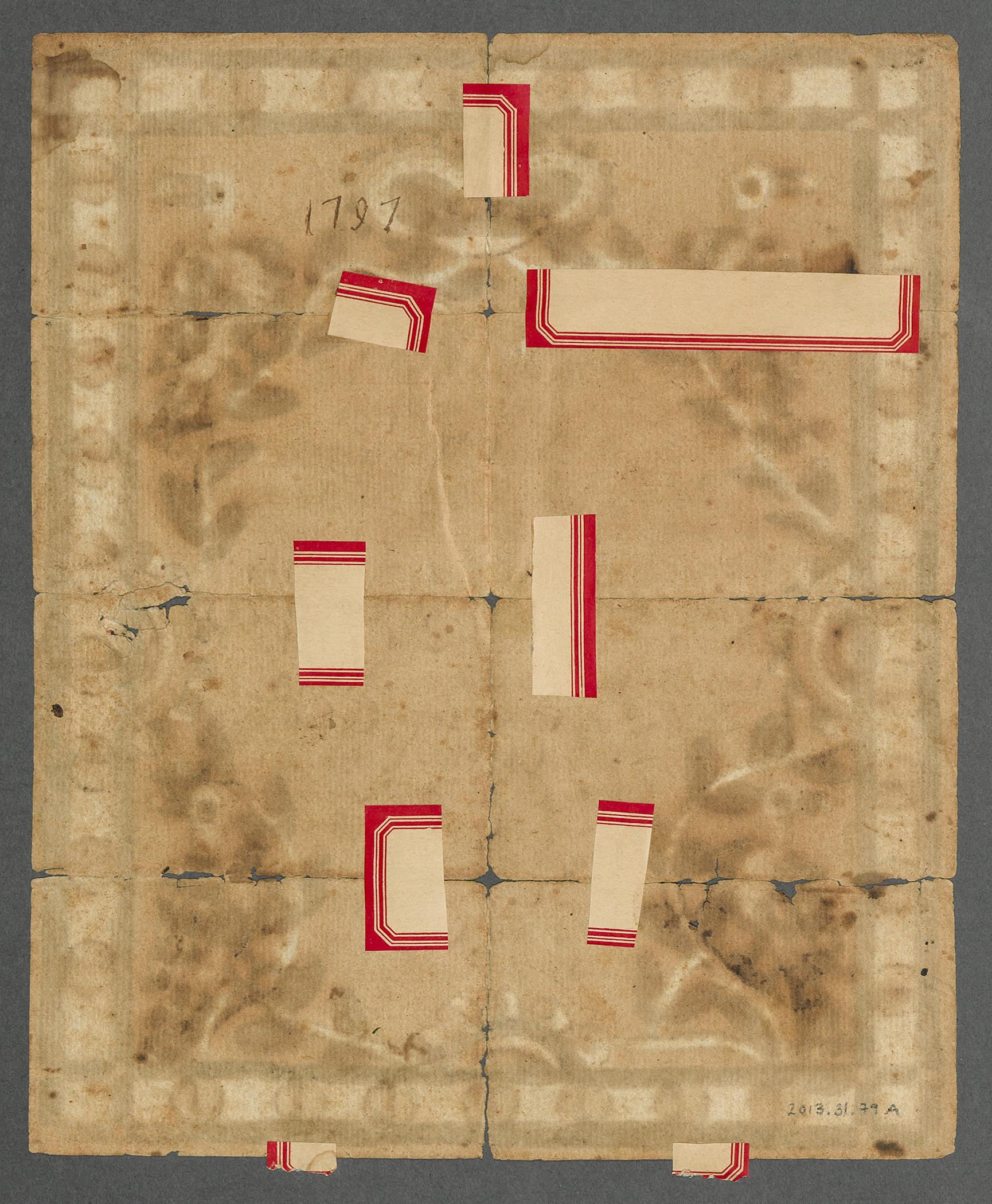 2013.0031.079 A Fraktur, view 2, reverse