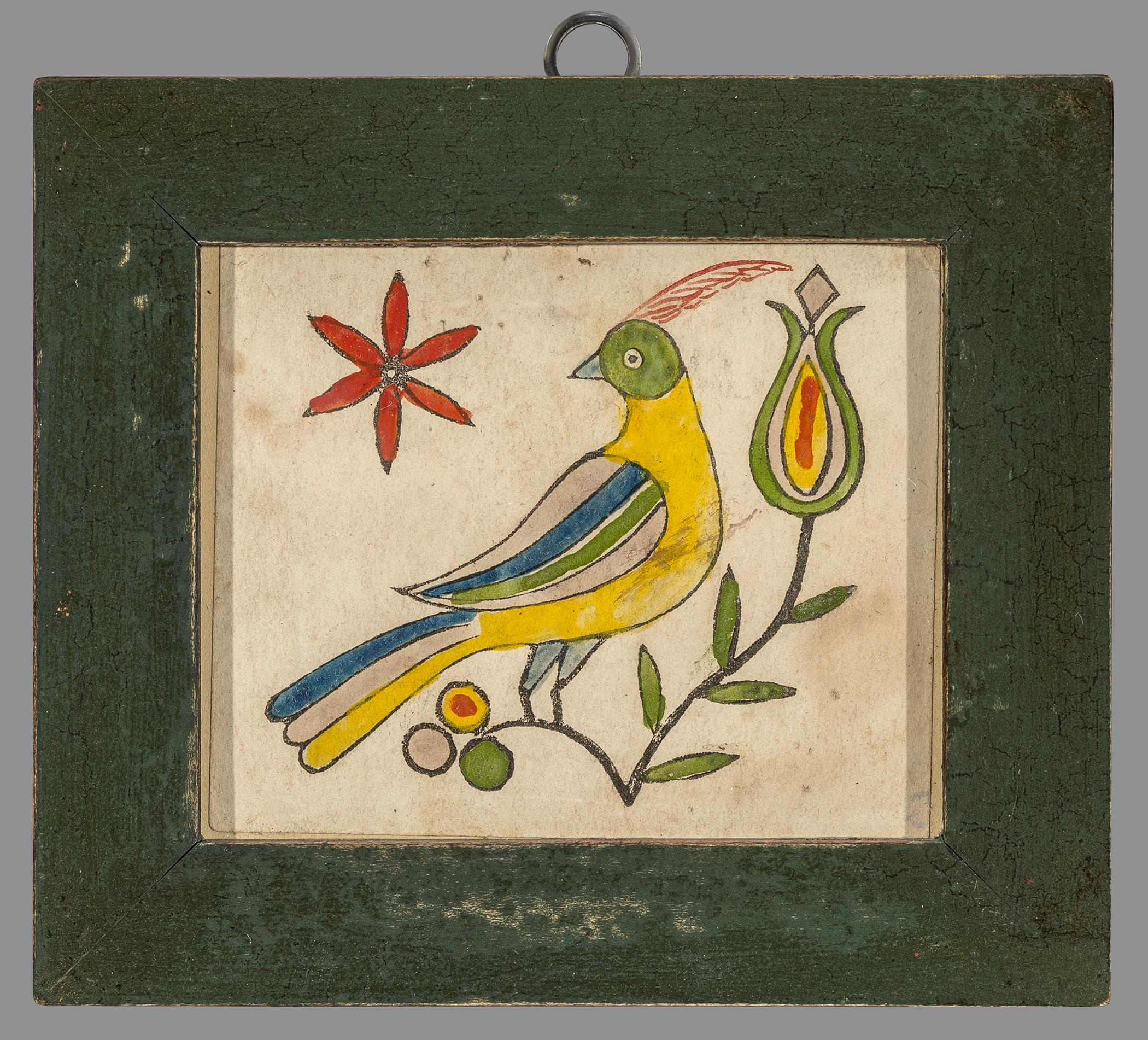 2013.0031.017 A Fraktur, B Frame, view 1
