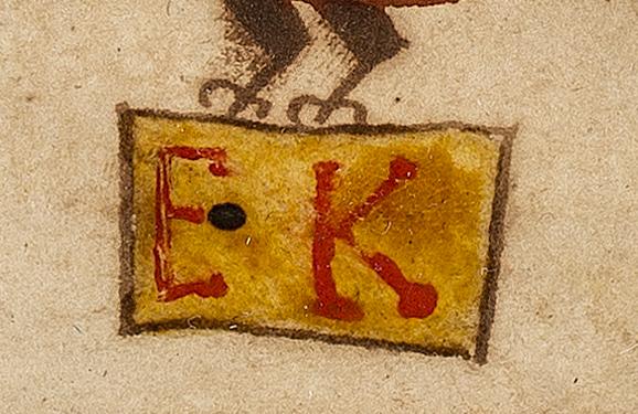 2013.0031.084 A Fraktur, detail 1