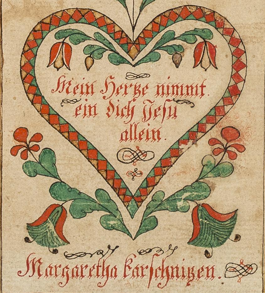 2013.0031.086 A Fraktur, detail 1