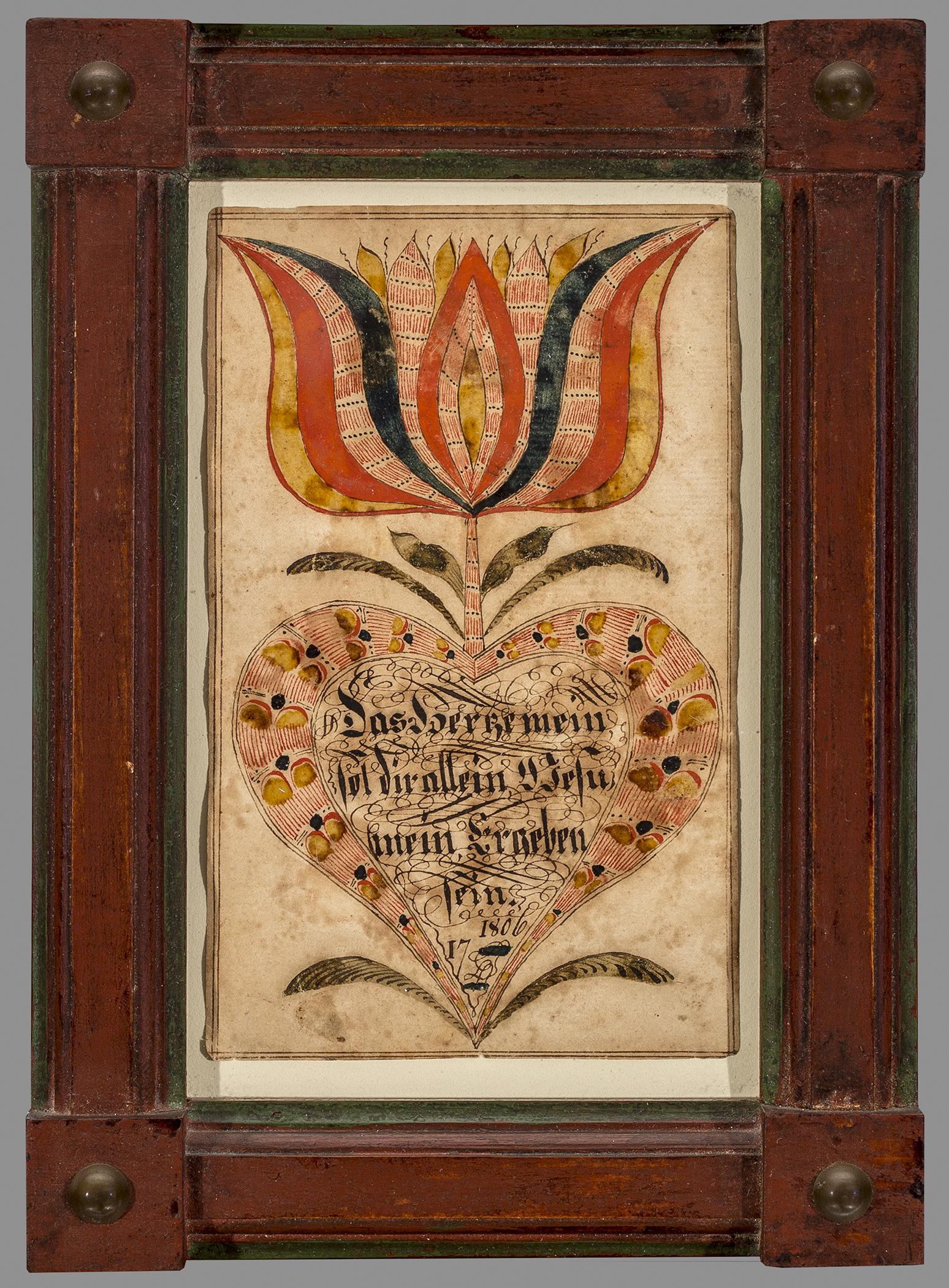 2013.0031.087 A Fraktur, B Frame, view 1