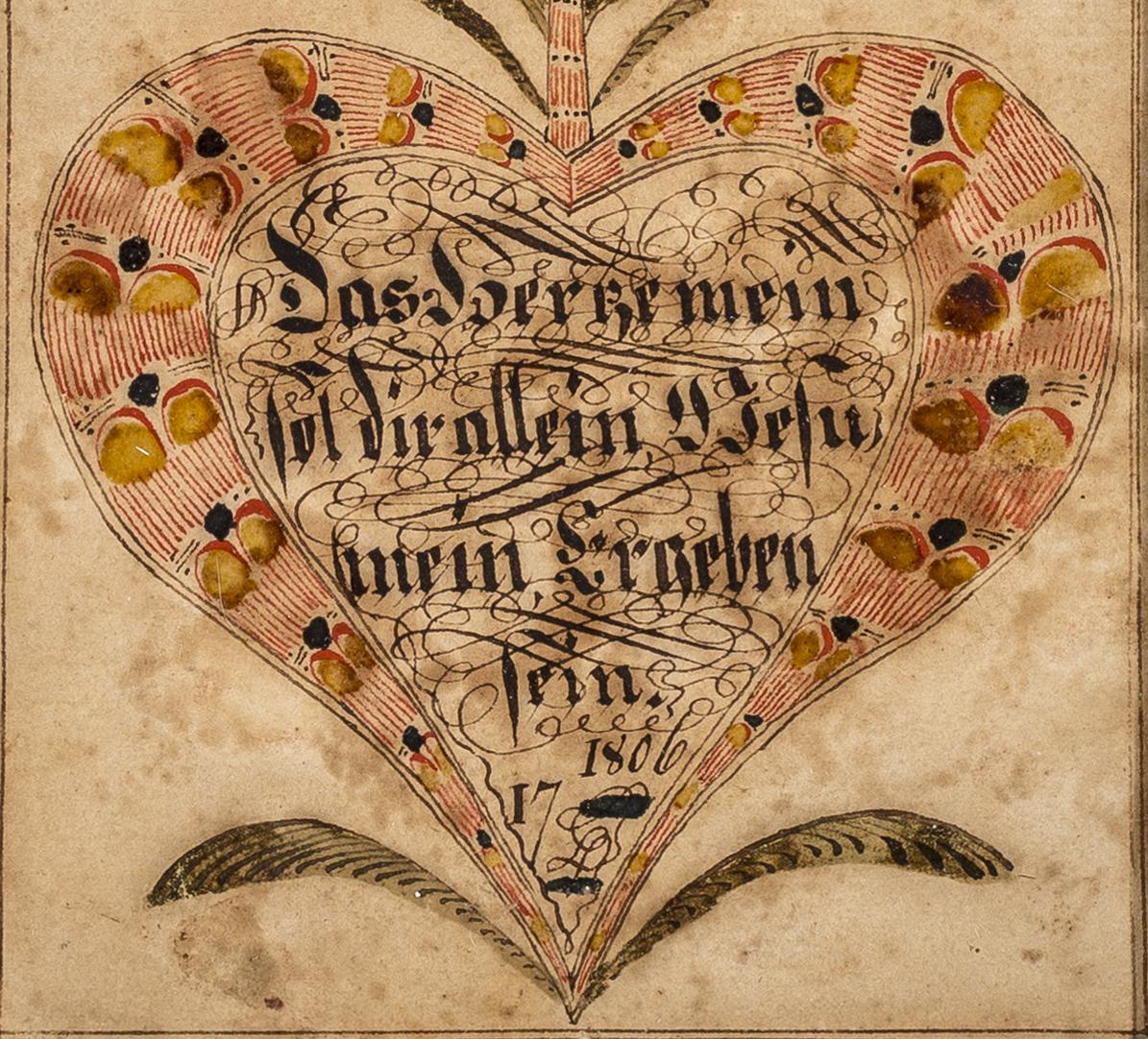2013.0031.087 A Fraktur, detail 1