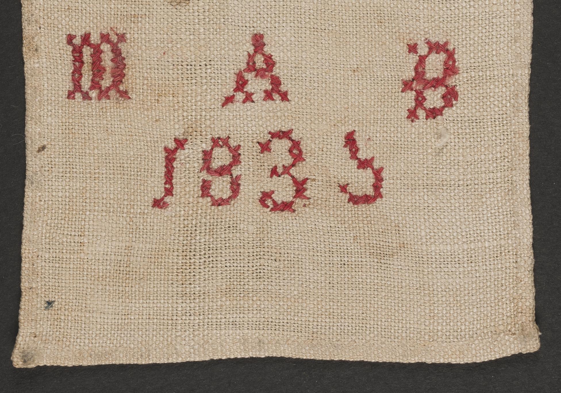 2013.0031.143 Sampler, detail 1