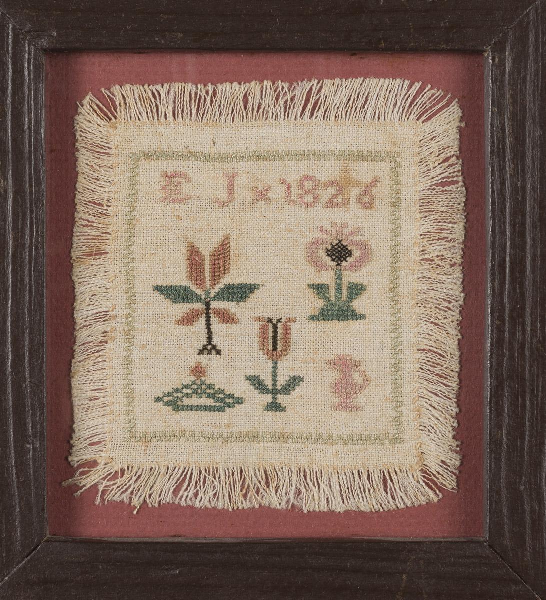 2013.0031.137 A, B Sampler and Frame, view 2