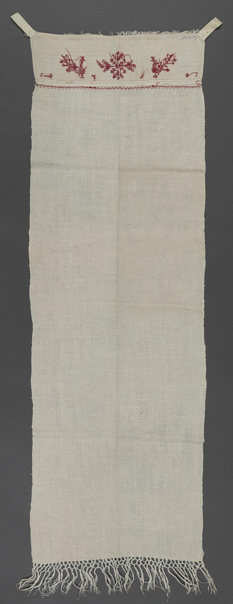 2013.0031.175 Towel, view 2, reverse