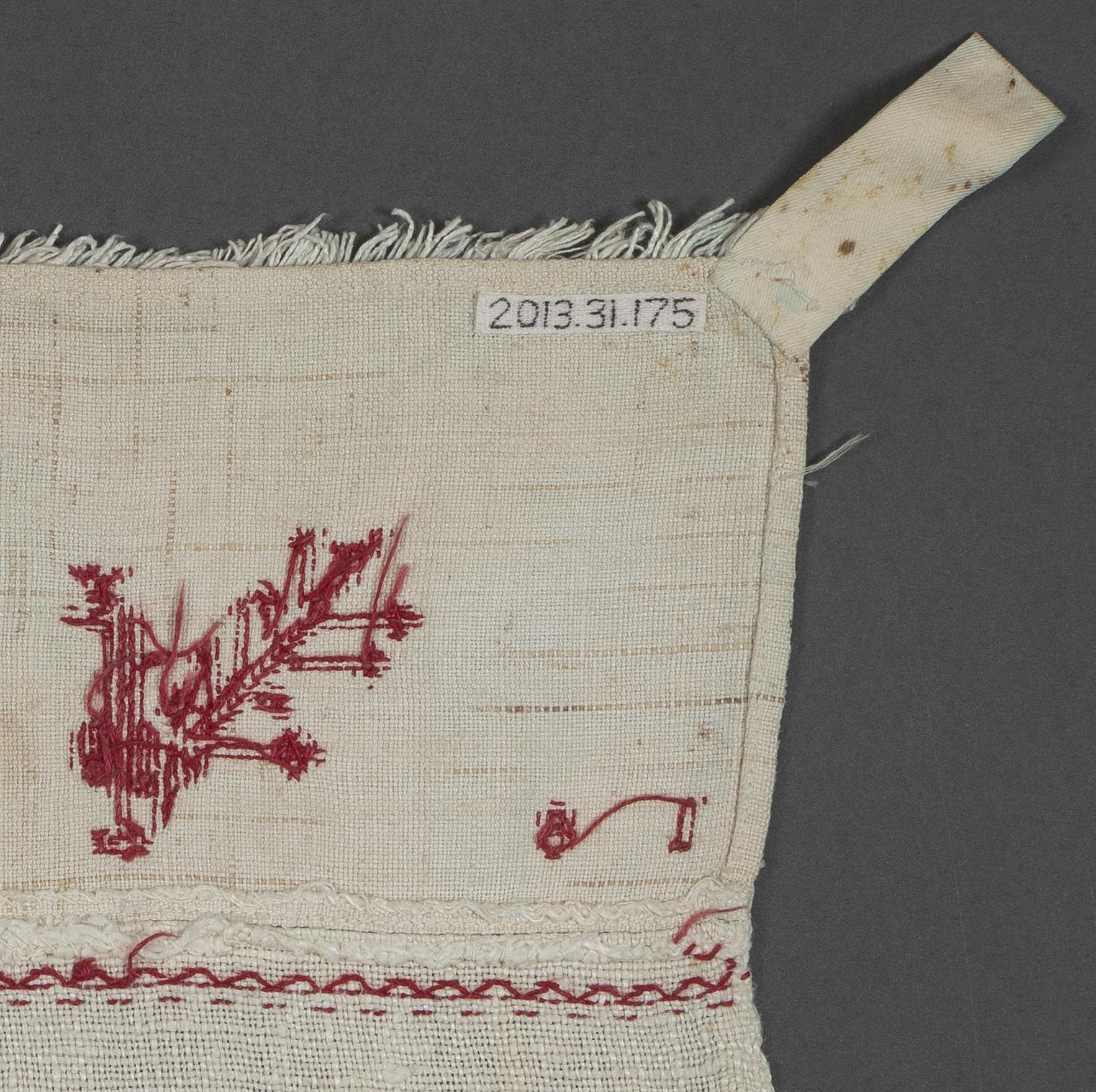 2013.0031.175 Towel, reverse, detail 2