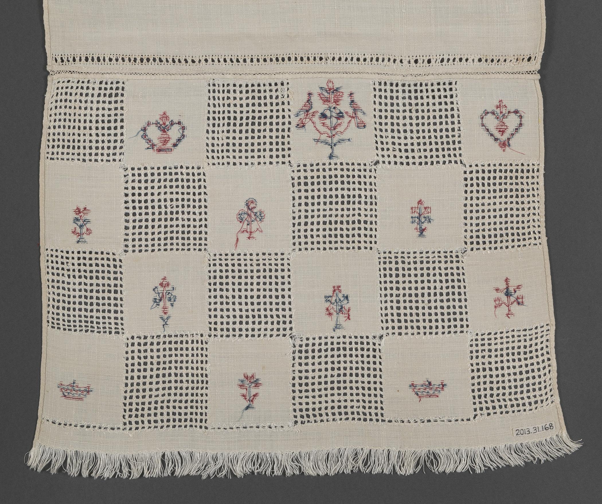 2013.0031.168 Towel, reverse, detail 5