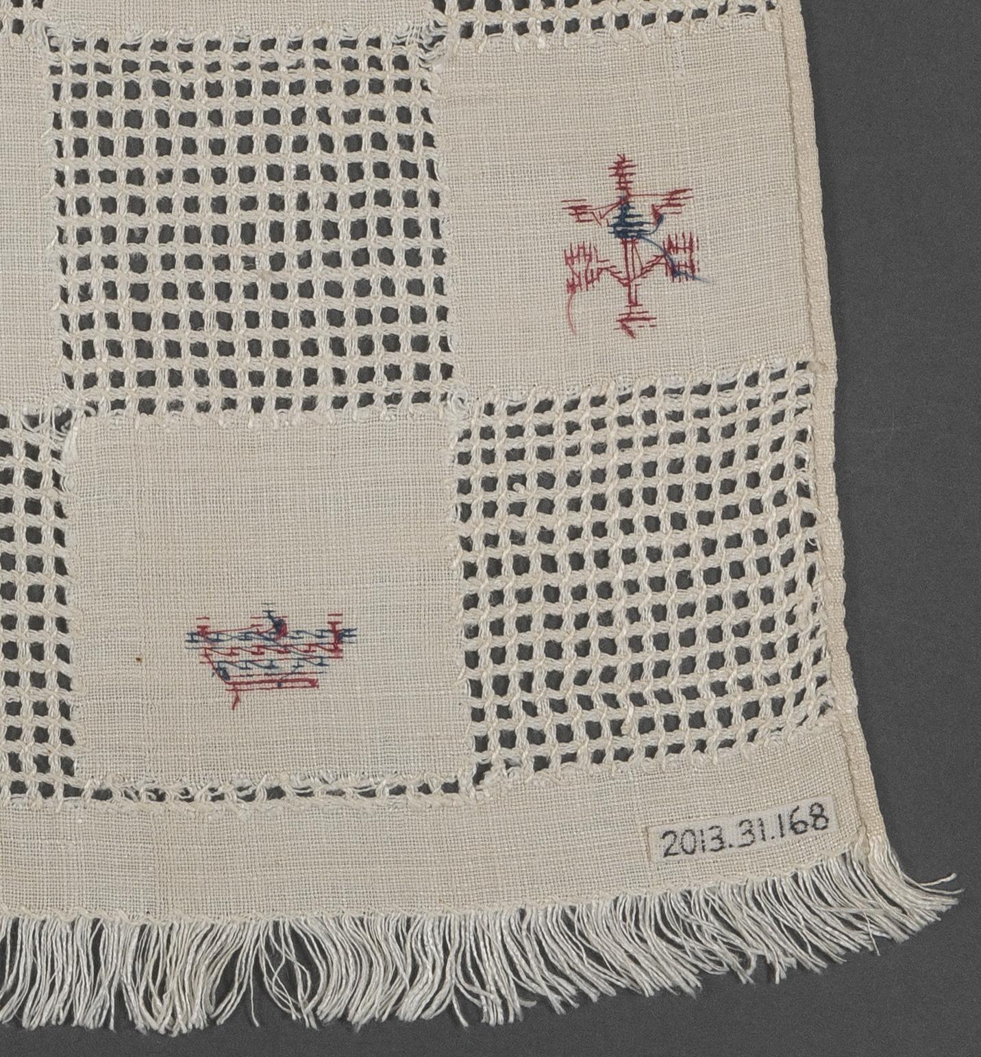 2013.0031.168 Towel, reverse, detail 9