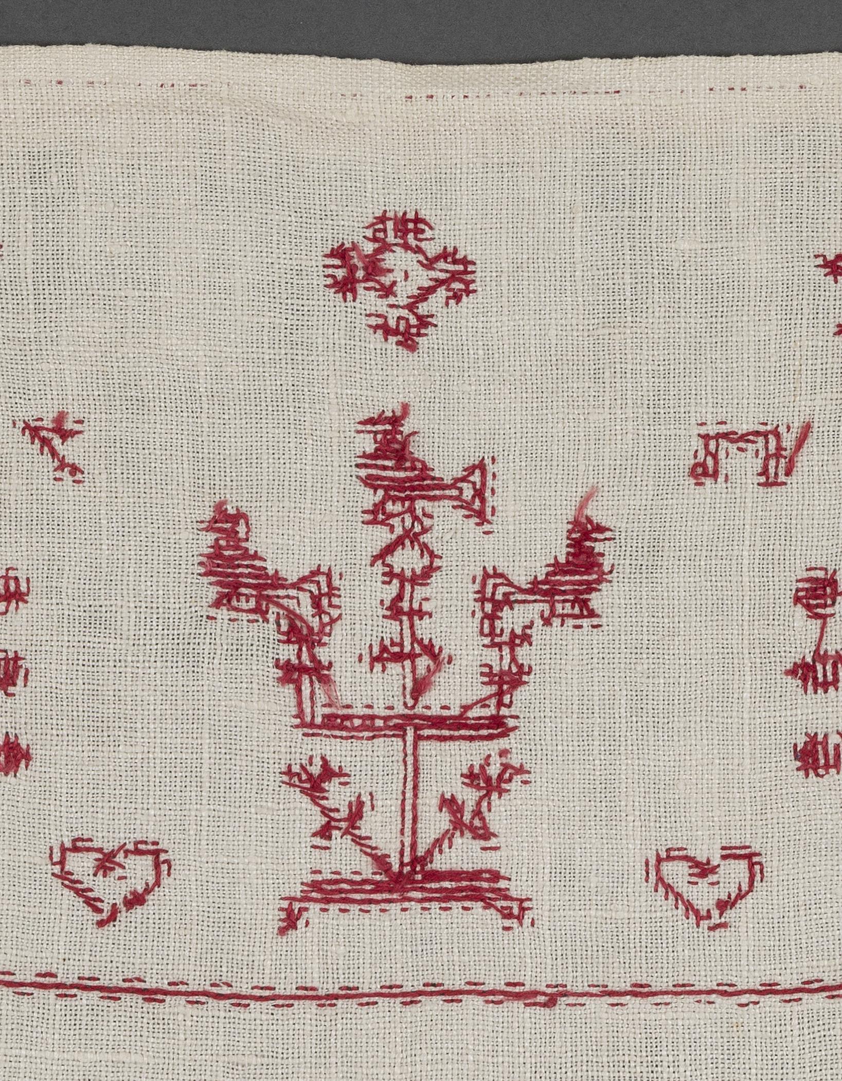 2013.0031.170 Towel, reverse, detail 3