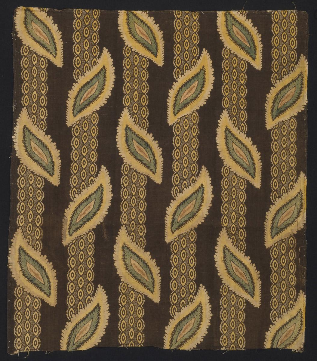 T1073 Textile, printed design repeat