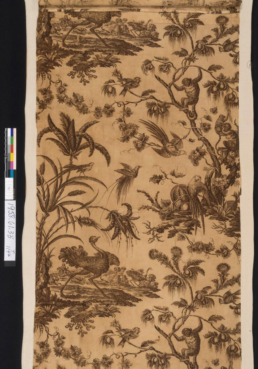 1958.0061.003 B Textile, printed, detail 1