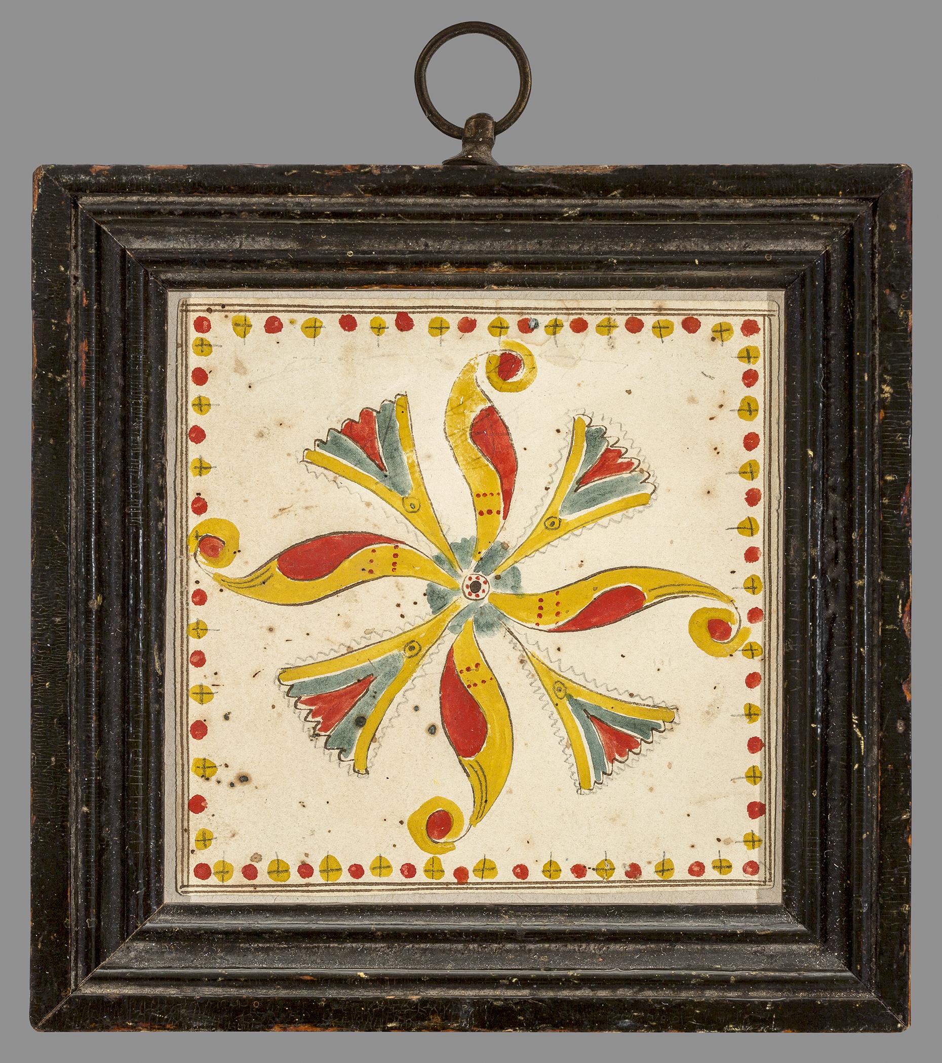 2012.0027.002 A Fraktur, B Frame, view 1