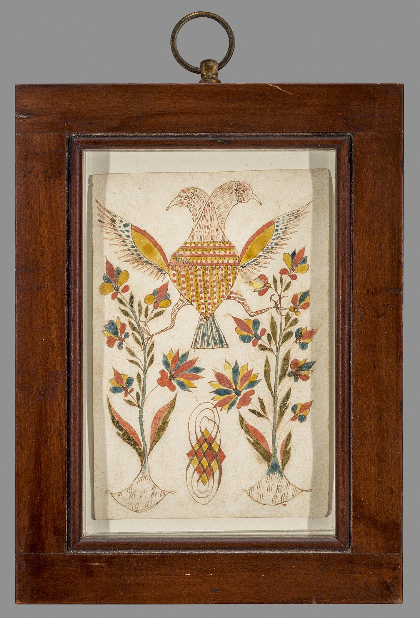 2012.0027.006 A Fraktur, B Frame, view 1
