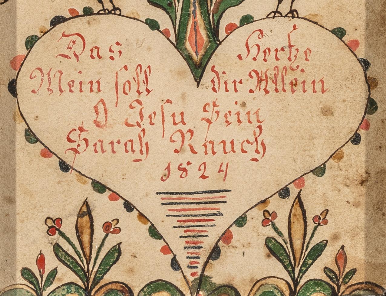 2012.0027.008 A Fraktur, detail 1