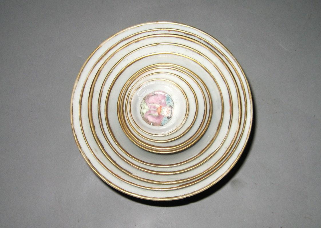 1959.0530 A-J Porcelain Bowls top view