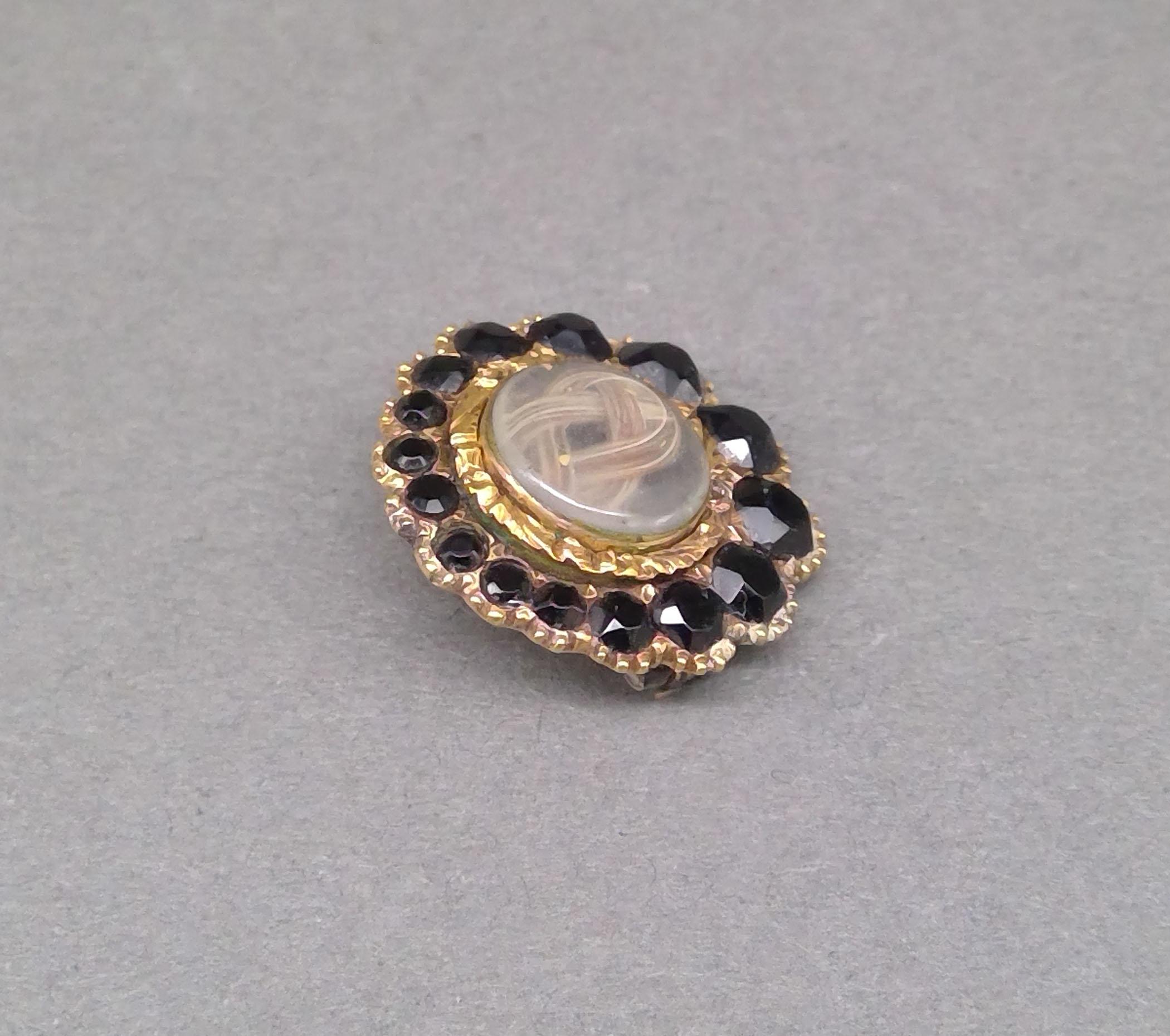 1959.0569 Brooch, Mourning brooch or pin, view 4