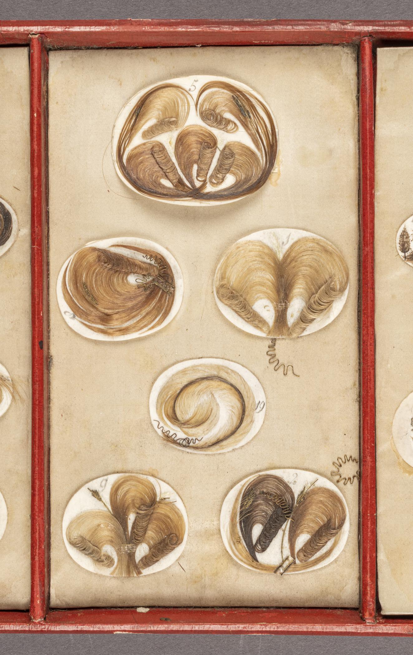 1959.0580 C Tray, detail 2, before conservation treatment