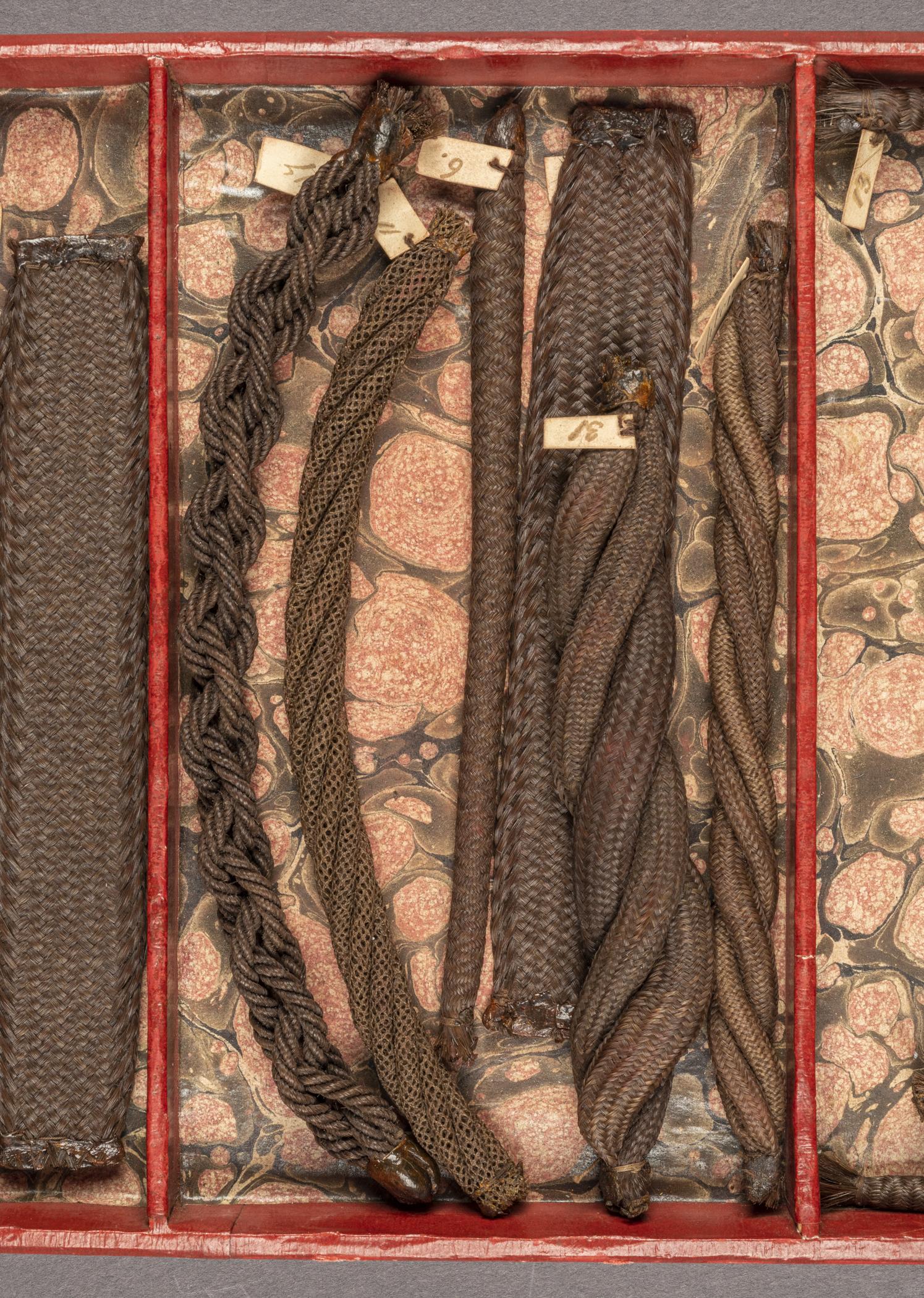 1959.0580 E Tray, detail 2, before conservation treatment