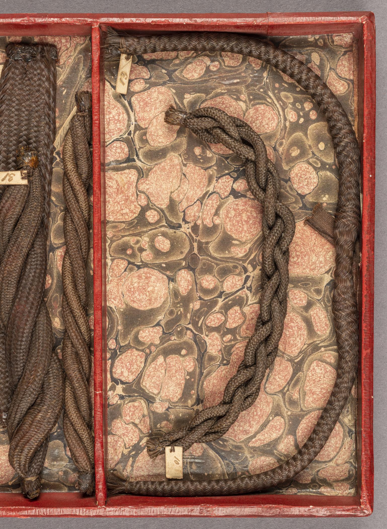 1959.0580 E Tray, detail 3, before conservation treatment