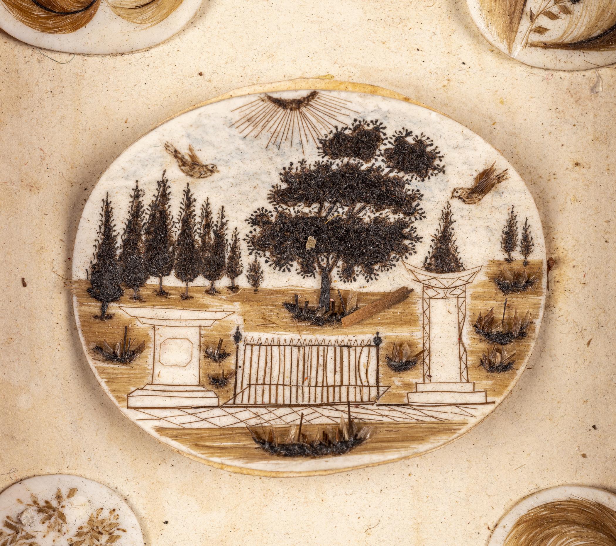1959.0580 F Tray, detail 4, before conservation treatment