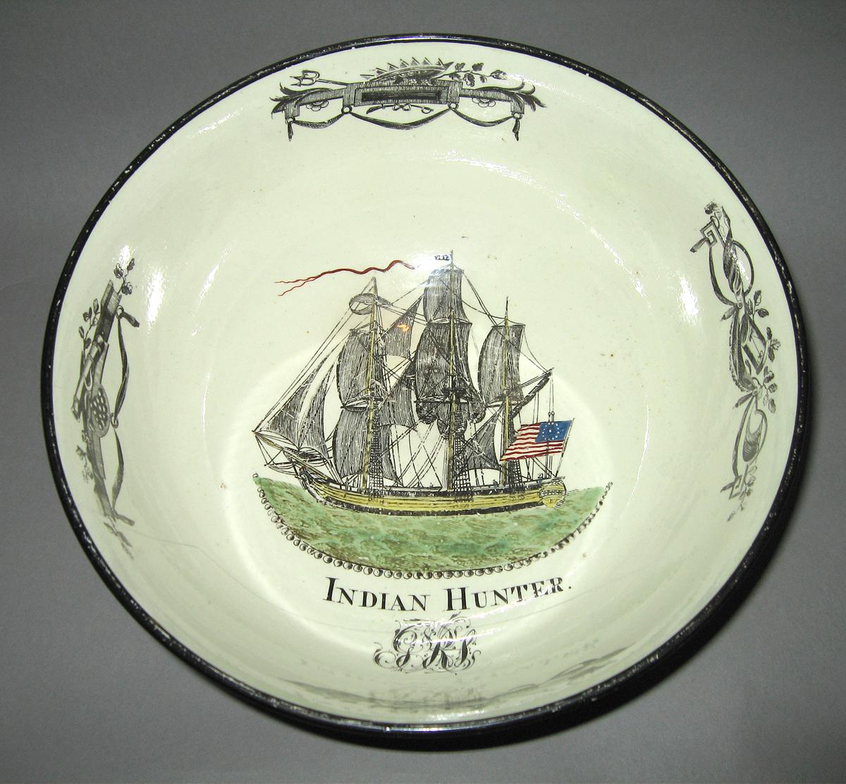 1959.0583 George Washington Bowl (Indian Hunter))