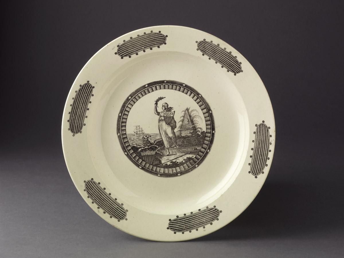 1959.0588 Creamware plate
