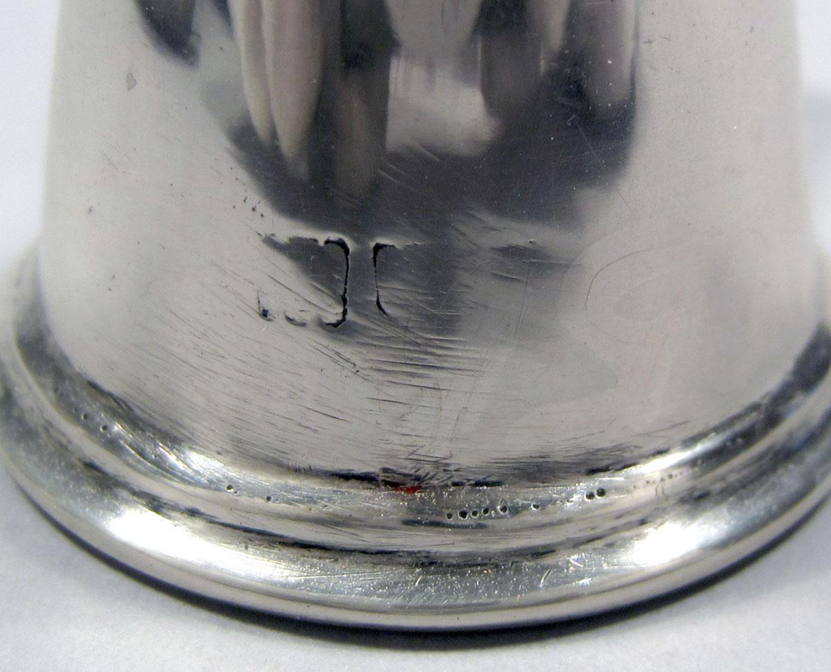 1959.0605 C Silver Candlestick Snuffer mark