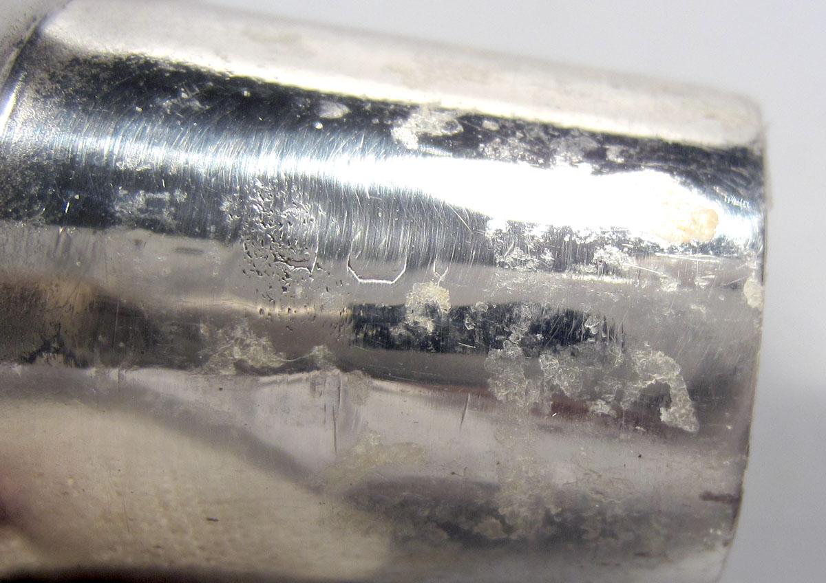 1959.0605 B Silver Candlestick Bobeche mark