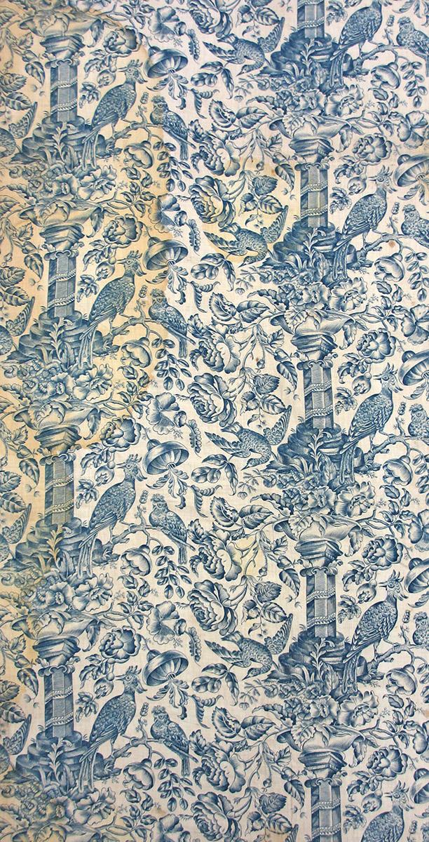 T1066 textile, printed design repeat